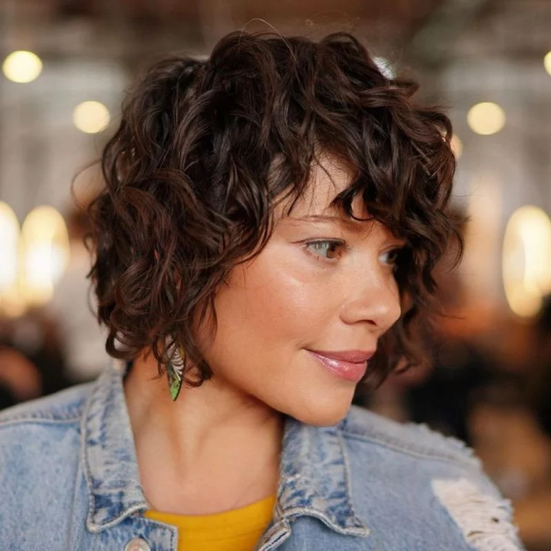 Chin Length Wavy Bob