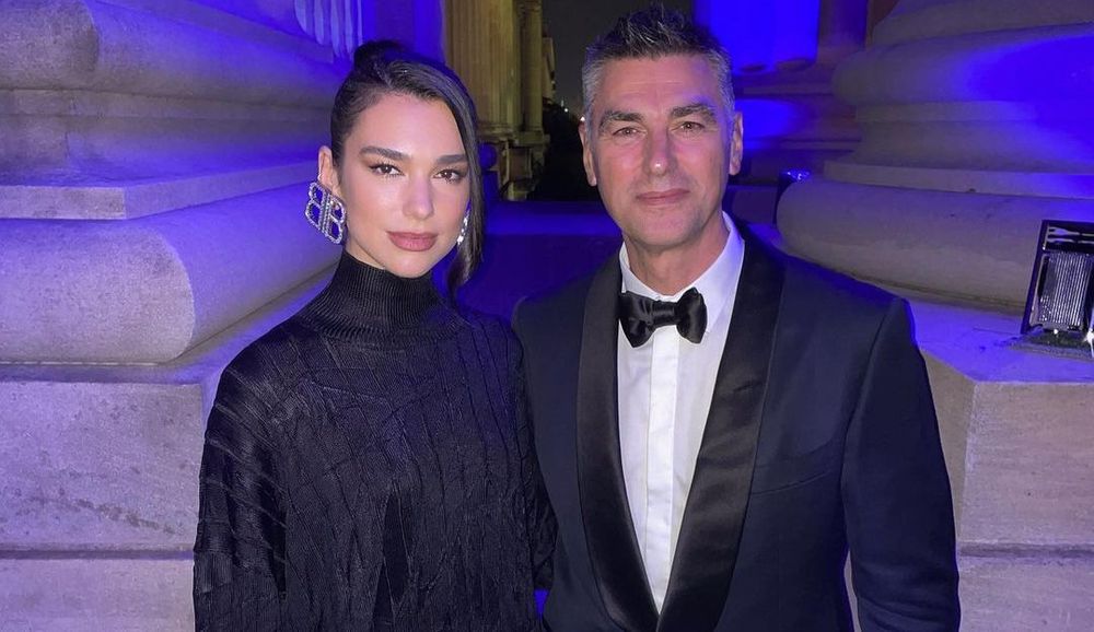 Dua Lipa And Her Father