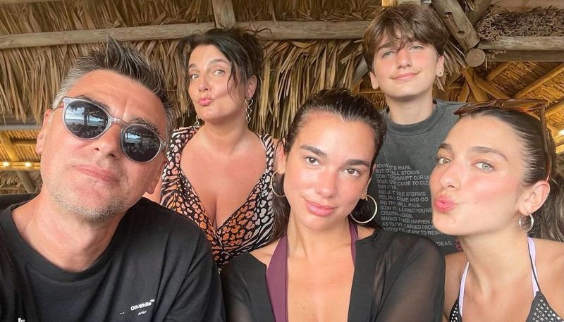 Dua Lipa and parents